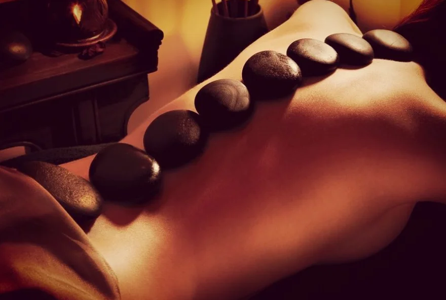 Hot stone massage therapy